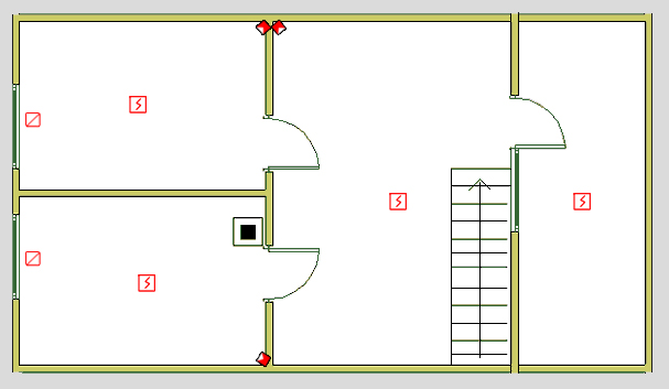Типовое решение для коттеджа(2 этаж)